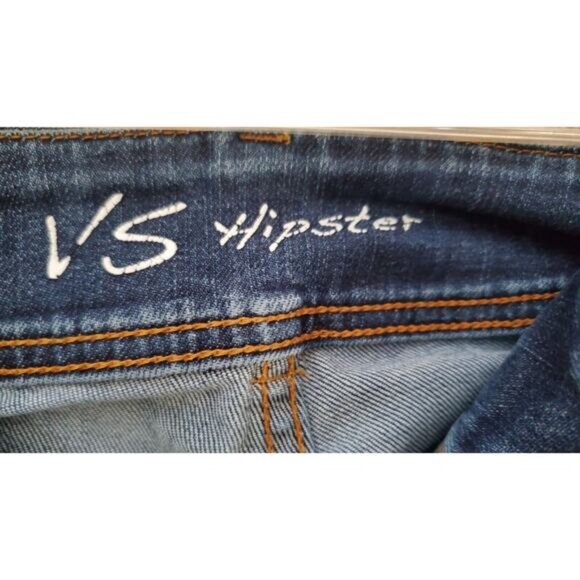 Victoria's Secret VS Hipster Medium Wash Destructive Jeans - Women's Size 2 - Picture 5 of 7